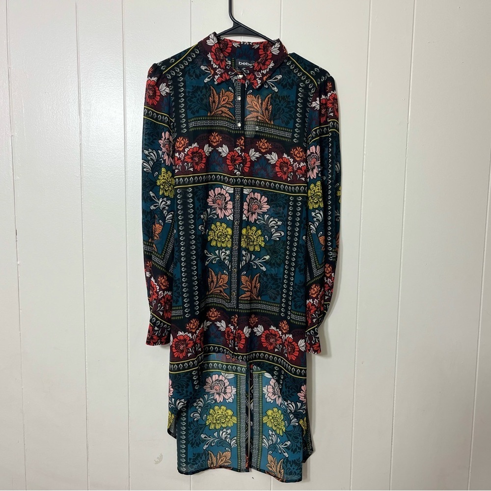 Bebe Shirt Tunic Womens Size S NWT
